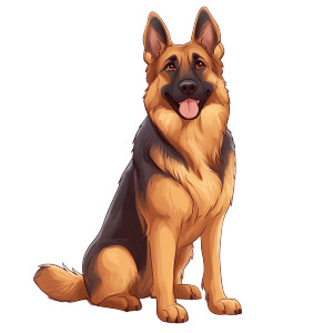 German Shepherd Sitting V2 Vinyl Car Decal Sticker – Waterproof & UV-Resistant 8" German Shepherd Sitting V2 Vinyl Car Decal Sticker – Waterproof & UV-Resistant 8"
