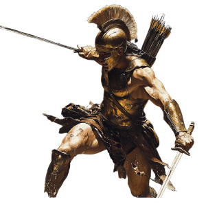 Spartan Warrior Battle V13 Vinyl Car Decal Sticker – Waterproof & UV-Resistant 8"