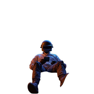 Helmet Man Gaming Vinyl Car Decal Sticker – Waterproof & UV-Resistant 8"
