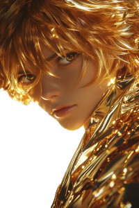 Golden Anime Characters Vinyl Car Decal Sticker – Waterproof & UV-Resistant 8"