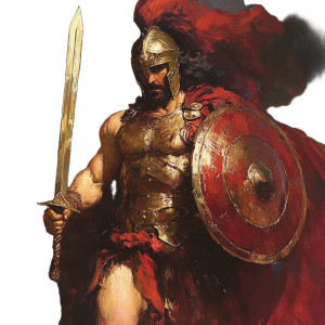 Hector Of Troy V2 Vinyl Car Decal Sticker – Waterproof & UV-Resistant 8"