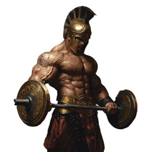 Spartan Warrior Workout V2 Vinyl Car Decal Sticker – Waterproof & UV-Resistant 8"