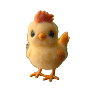 Cute Felted Chicken Vinyl Car Decal Sticker – Waterproof & UV-Resistant 8" Cute Felted Chicken Vinyl Car Decal Sticker – Waterproof & UV-Resistant 8"