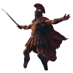 Victorious Spartan Warrior Vinyl Car Decal Sticker – Waterproof & UV-Resistant 8"