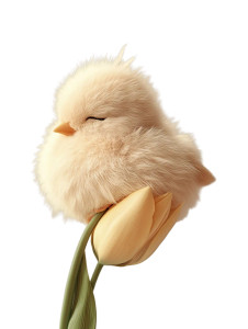 Baby Bird On Tulip Vinyl Car Decal Sticker – Waterproof & UV-Resistant 8" Baby Bird On Tulip Vinyl Car Decal Sticker – Waterproof & UV-Resistant 8"