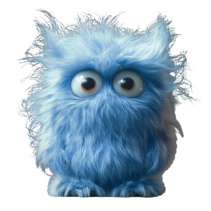 Blue Furry Creature Vinyl Car Decal Sticker – Waterproof & UV-Resistant 8" Blue Furry Creature Vinyl Car Decal Sticker – Waterproof & UV-Resistant 8"