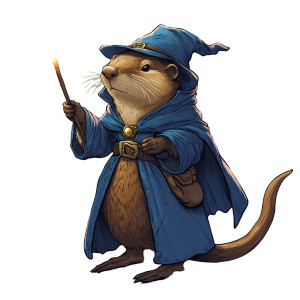 Wizard Beaver Vinyl Car Decal Sticker – Waterproof & UV-Resistant 8"