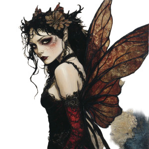 Vengeance Fairie Vinyl Car Decal Sticker – Waterproof & UV-Resistant 8"
