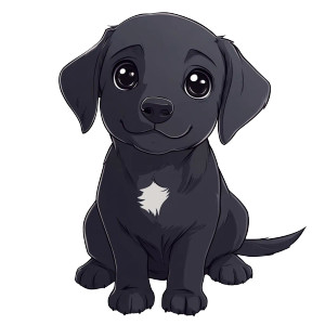 Black Lab Crest Vinyl Car Decal Sticker – Waterproof & UV-Resistant 8"