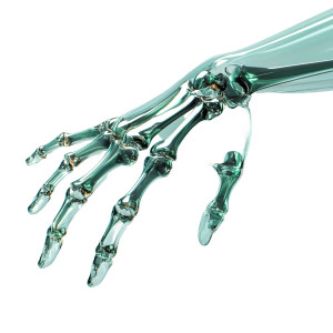 Helping Skeleton Hand Vinyl Car Decal Sticker – Waterproof & UV-Resistant 8"