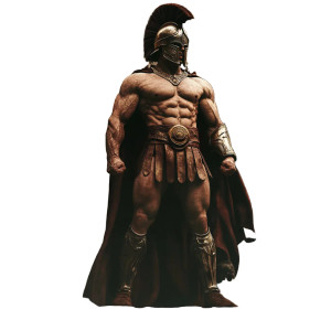 Ancient Warrior Statue V2 Vinyl Car Decal Sticker – Waterproof & UV-Resistant 8"