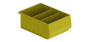 Organize with Ease: Holman Van Storage Bin | Small, Yellow Plastic Shelf Bin Box Organize with Ease: Holman Van Storage Bin | Small, Yellow Plastic Shelf Bin Box