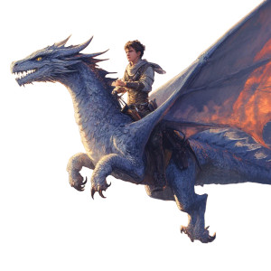 Dragon Rider Soaring Vinyl Car Decal Sticker – Waterproof & UV-Resistant 8"