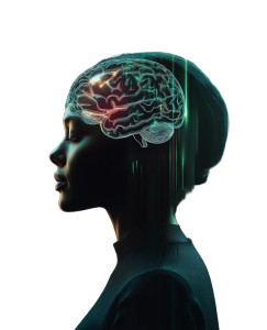 Holographic Brain Woman Vinyl Car Decal Sticker – Waterproof & UV-Resistant 8" Holographic Brain Woman Vinyl Car Decal Sticker – Waterproof & UV-Resistant 8"