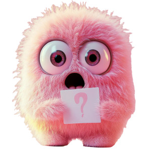 Shocked Plush Creature Vinyl Car Decal Sticker – Waterproof & UV-Resistant 8"