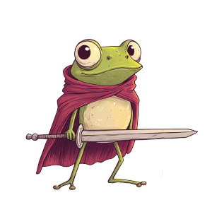 Heroic Frog Vinyl Car Decal Sticker – Waterproof & UV-Resistant 8" Heroic Frog Vinyl Car Decal Sticker – Waterproof & UV-Resistant 8"
