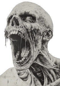 Undead Creature Screaming V2 Vinyl Car Decal Sticker – Waterproof & UV-Resistant 8"