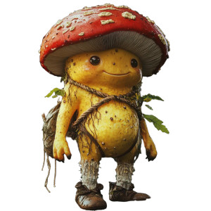 Mushroom Creature V3 Vinyl Car Decal Sticker – Waterproof & UV-Resistant 8"