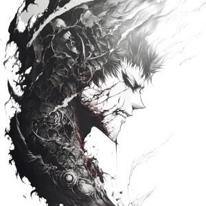 Berserk Anime Tattoo Vinyl Car Decal Sticker – Waterproof & UV-Resistant 8"