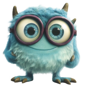 Cute Glasses Character Vinyl Car Decal Sticker – Waterproof & UV-Resistant 8"