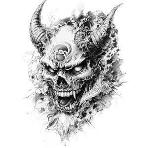 Oni Tattoo Vinyl Car Decal Sticker – Waterproof & UV-Resistant 8" Oni Tattoo Vinyl Car Decal Sticker – Waterproof & UV-Resistant 8"