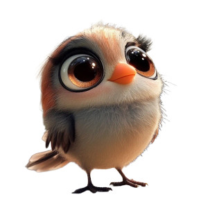 Pixar Style Bird Vinyl Car Decal Sticker – Waterproof & UV-Resistant 8" Pixar Style Bird Vinyl Car Decal Sticker – Waterproof & UV-Resistant 8"