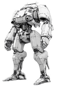 Battle Angel Mecha Vinyl Car Decal Sticker – Waterproof & UV-Resistant 