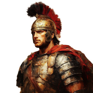 Alexander Armor Portrait Vinyl Car Decal Sticker – Waterproof & UV-Resistant 8"