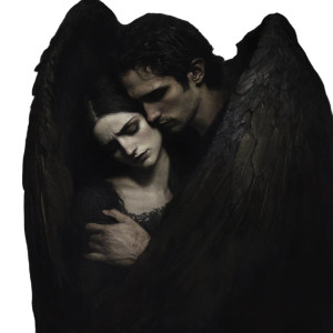 Fallen Angels Embrace Vinyl Car Decal Sticker – Waterproof & UV-Resistant 8"