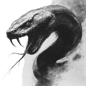 Aggressive Cobra Sketch Vinyl Car Decal Sticker – Waterproof & UV-Resistant 8" Aggressive Cobra Sketch Vinyl Car Decal Sticker – Waterproof & UV-Resistant 8"