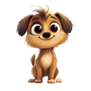 Cartoon Dog Character V3 Vinyl Car Decal Sticker – Waterproof & UV-Resistant 8"