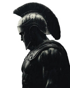 Ancient Greek Soldier V16 Vinyl Car Decal Sticker – Waterproof & UV-Resistant 8"