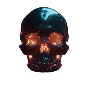 Anatomically Correct Skull Vinyl Car Decal Sticker – Waterproof & UV-Resistant 8"