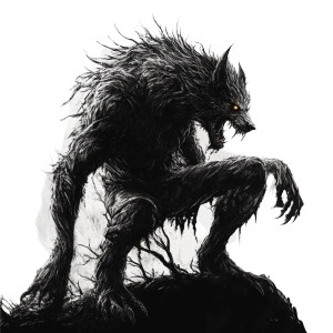 Eldritch Werewolf Vinyl Car Decal Sticker – Waterproof & UV-Resistant 8"