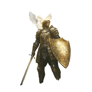 Noble Paladin Vinyl Car Decal Sticker – Waterproof & UV-Resistant 8"