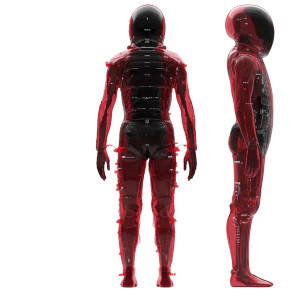 Futuristic Space Suit V2 Vinyl Car Decal Sticker – Waterproof & UV-Resistant 8"