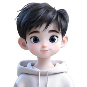 Cute 3D Boy Vinyl Car Decal Sticker – Waterproof & UV-Resistant 8"