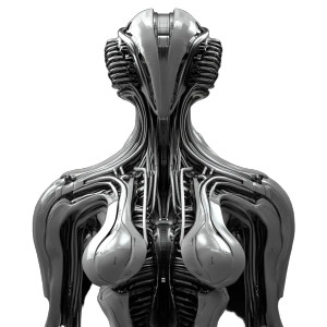 Biopunk Crucified Woman V2 Vinyl Car Decal Sticker – Waterproof & UV-Resistant 8"