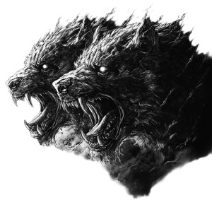 Menacing Cerberus V2 Vinyl Car Decal Sticker – Waterproof & UV-Resistant 8"