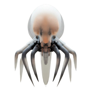 Surreal Tentacle Creature Vinyl Car Decal Sticker – Waterproof & UV-Resistant 8"