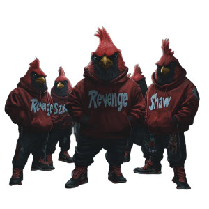 Cardinals Football Revenge Vinyl Car Decal Sticker – Waterproof & UV-Resistant 8"