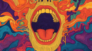 Psychedelic Mouth Shouting Vinyl Car Decal Sticker – Waterproof & UV-Resistant 8" Psychedelic Mouth Shouting Vinyl Car Decal Sticker – Waterproof & UV-Resistant 8"