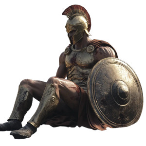 Spartan Warrior Aftermath Vinyl Car Decal Sticker – Waterproof & UV-Resistant 8"