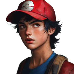 Ash Ketchum V3 Vinyl Car Decal Sticker – Waterproof & UV-Resistant 8"