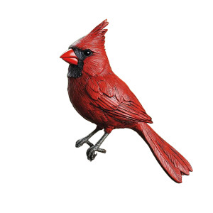 Red Cardinal Bird V2 Vinyl Car Decal Sticker – Waterproof & UV-Resistant 8"