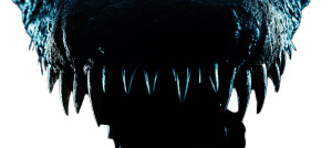 Monster Teeth Silhouette Vinyl Car Decal Sticker – Waterproof & UV-Resistant 8"