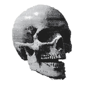 Skull Pixel Art Vinyl Car Decal Sticker – Waterproof & UV-Resistant 8"