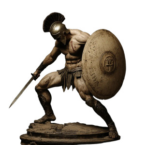 Fighting Spartan Vinyl Car Decal Sticker – Waterproof & UV-Resistant 8"