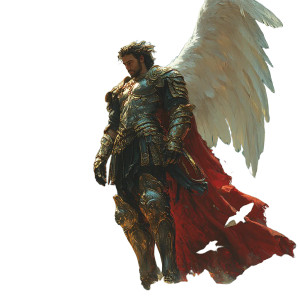 Saint Michael Triumphant V4 Vinyl Car Decal Sticker – Waterproof & UV-Resistant 8"