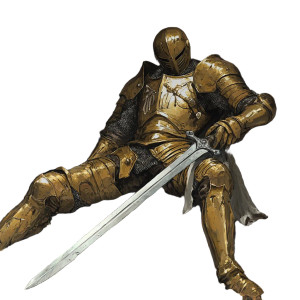 Dead Golden Knight Vinyl Car Decal Sticker – Waterproof & UV-Resistant 8"